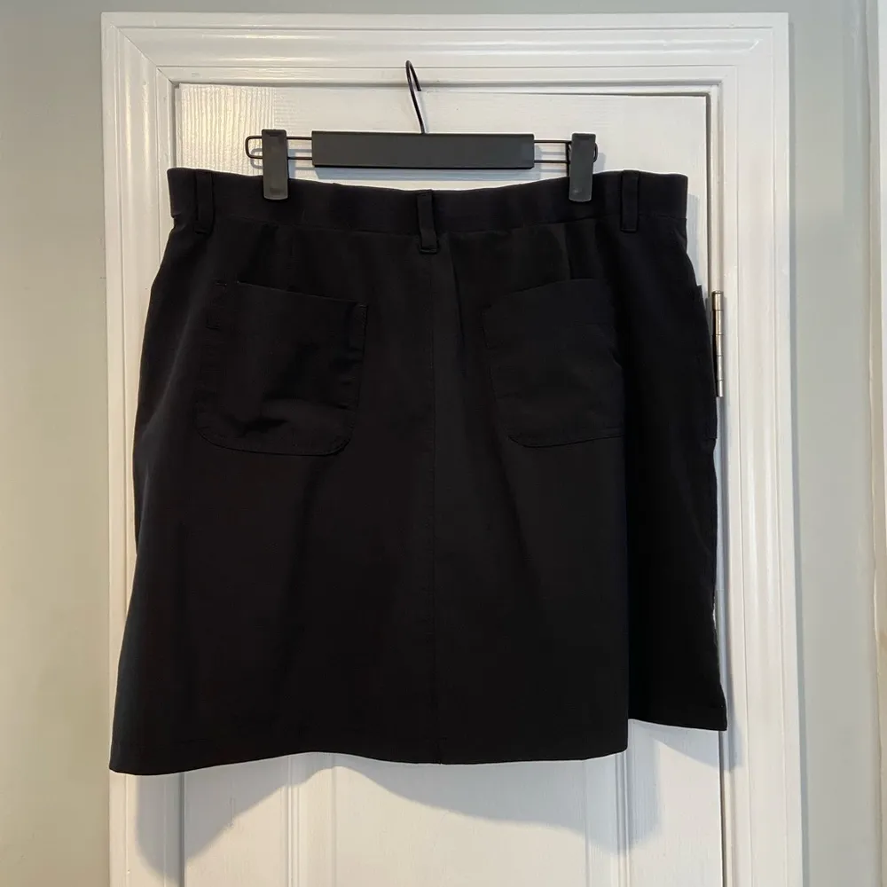 Riders by Lee Size 16 Black Pull On Athletic Attached Shorts Mini Skirt Skort - Image 3