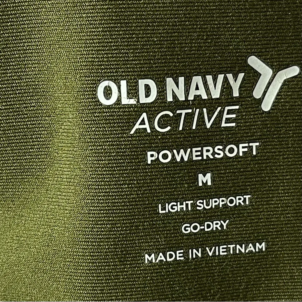 Old Navy Light Support PowerSoft Longline Sports Bra (Ancient Forest) - medium - Image 7