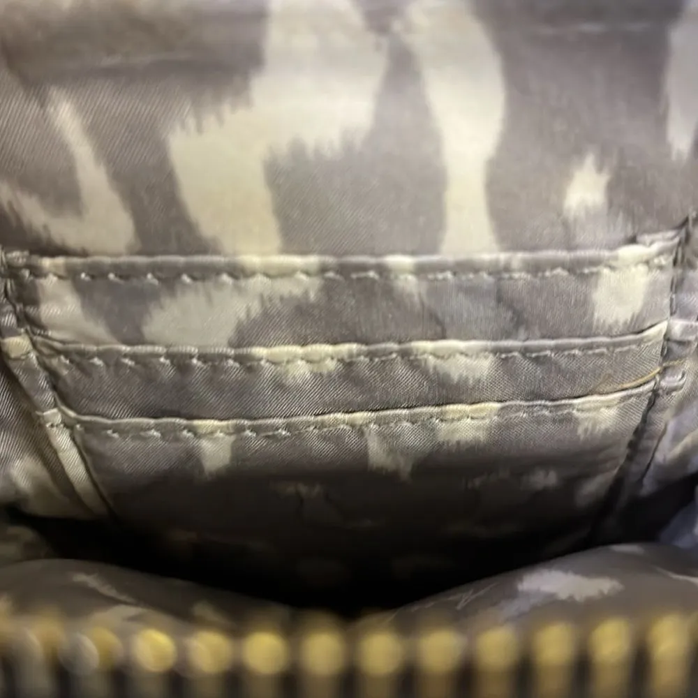 Aimee Kestenberg Animal Print Leather Just Saying Stadium Wallet Mini Crossbody - Image 11