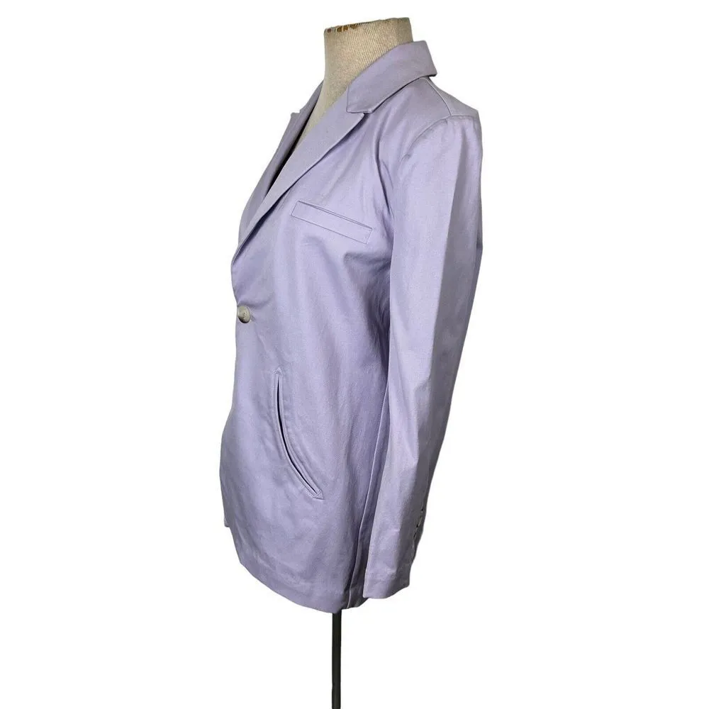 L'Academie size small Lilac lavender purple oversized fit Annie Blazer jacket - Image 7