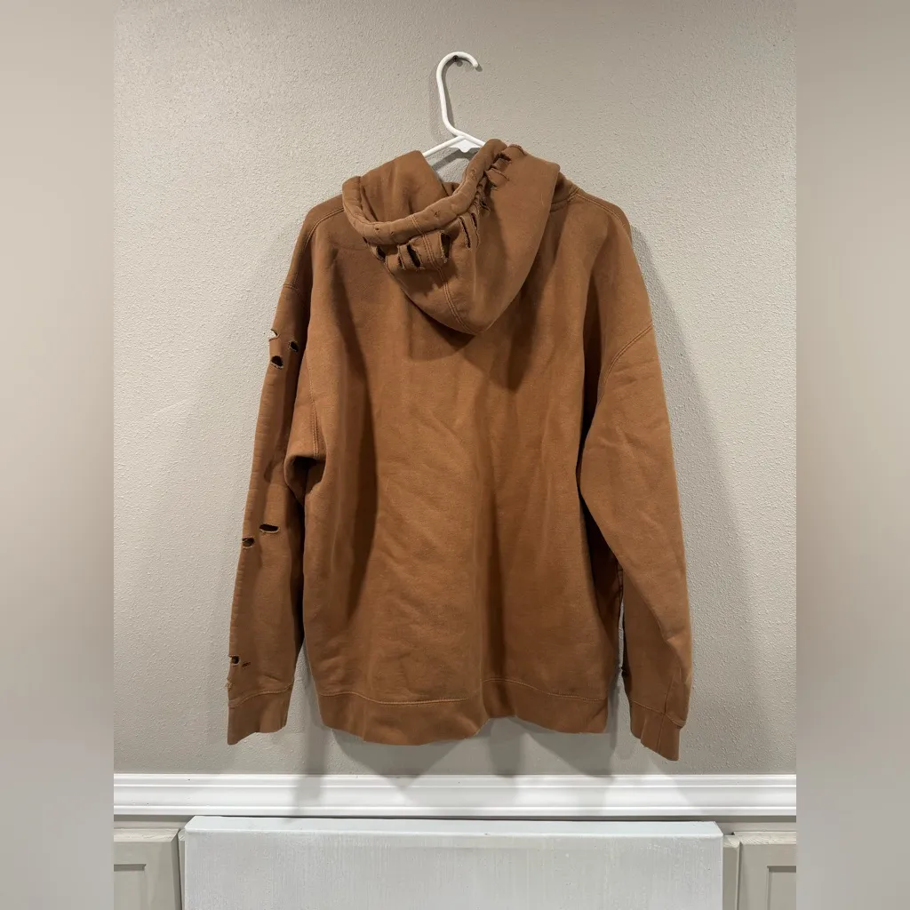 Distressed by HB Sweatshirt Brown Size XL - Image 8