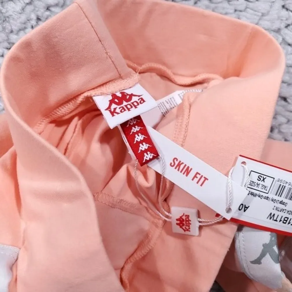 Kappa 222 Banda Cartin 2 Bike Shorts Women’s Size XS Orange Peach Skin Fit NWT - Image 7