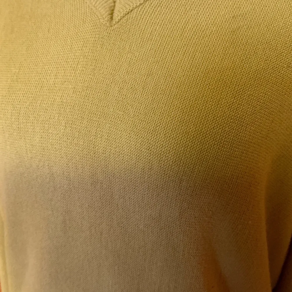 Vintage 60s gold grandpa sweater Size M - Image 5