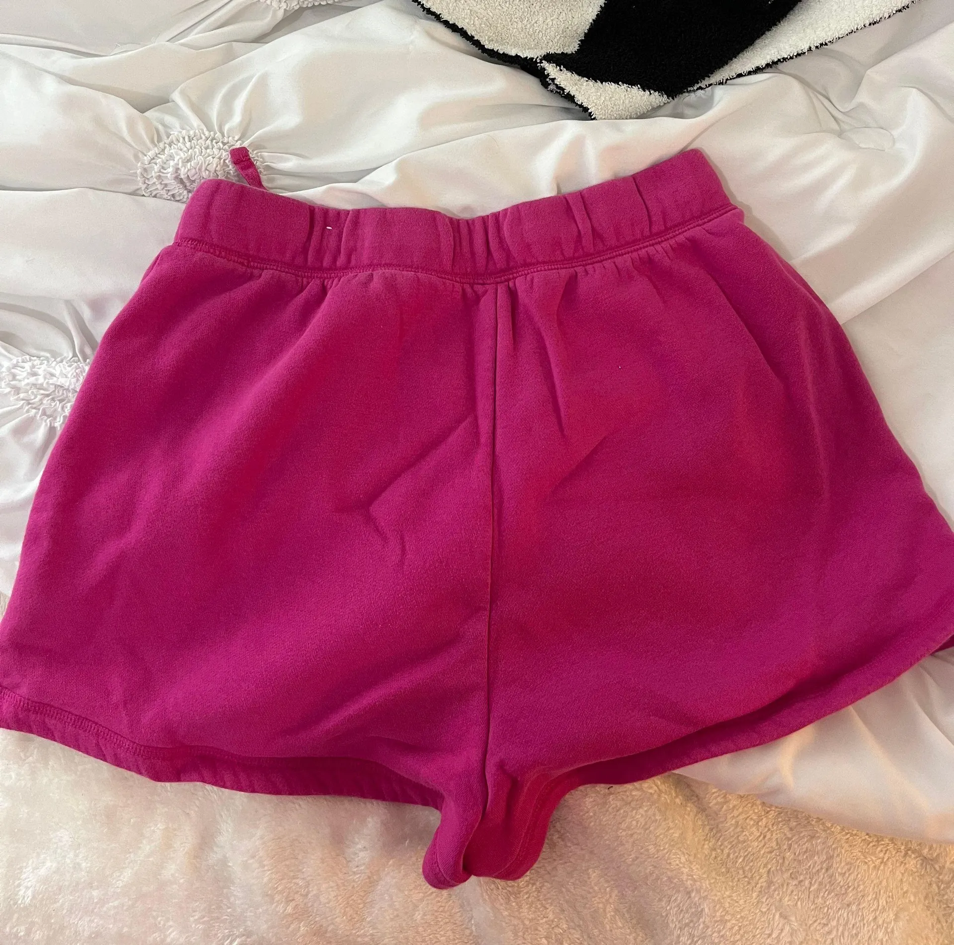 Fuschia  Sweat Shorts - Image 2
