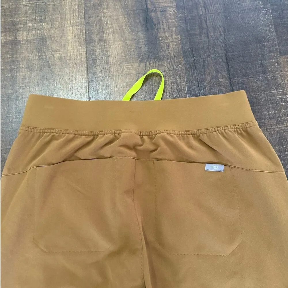 FIGS  Earth High Waisted Isabel Wide Leg Scrub Pants Size Medium - Image 7