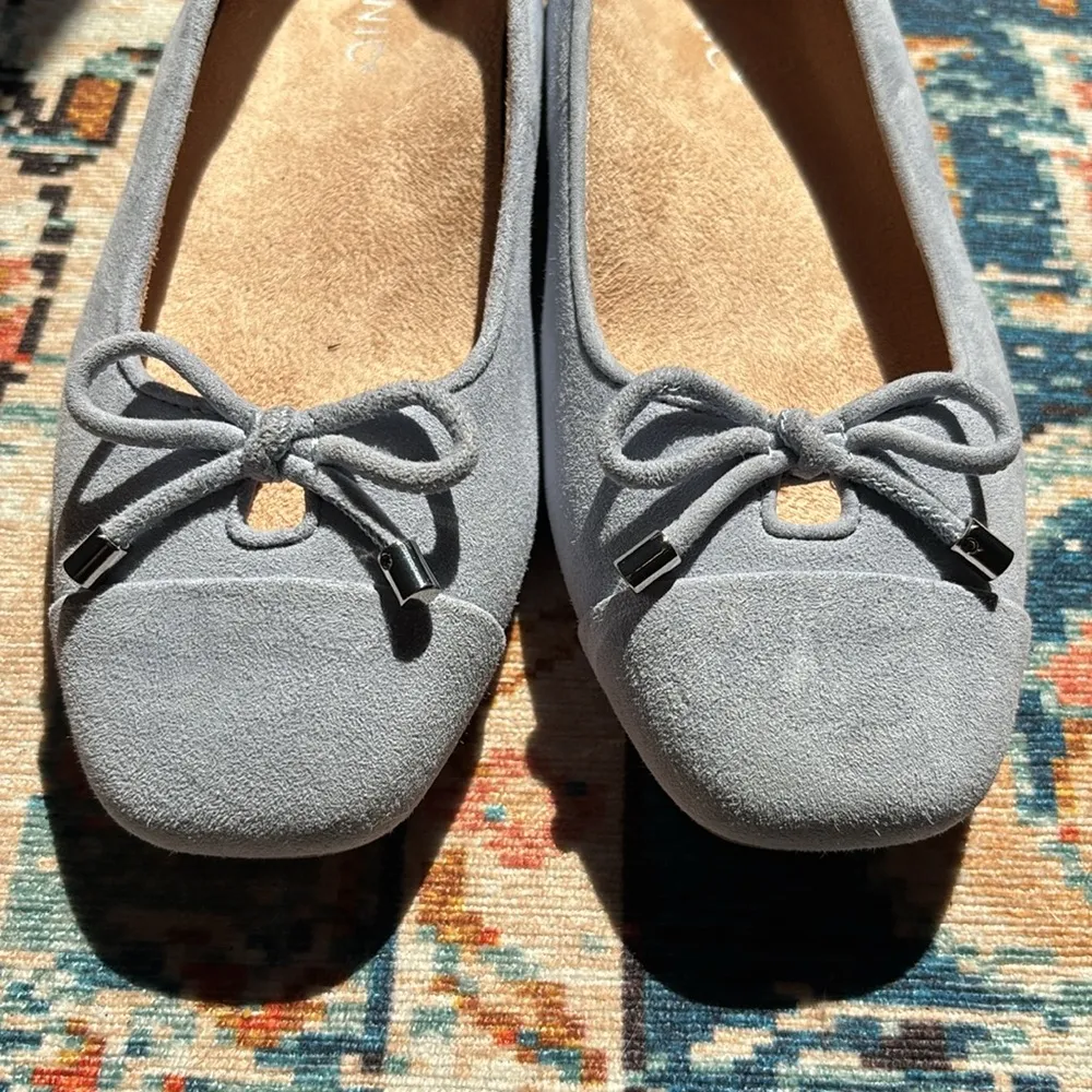 Vionic  Skyway Blue Suede Klara Ballet Flat Size 6.5 Cottage core Pastel Nautical - Image 3