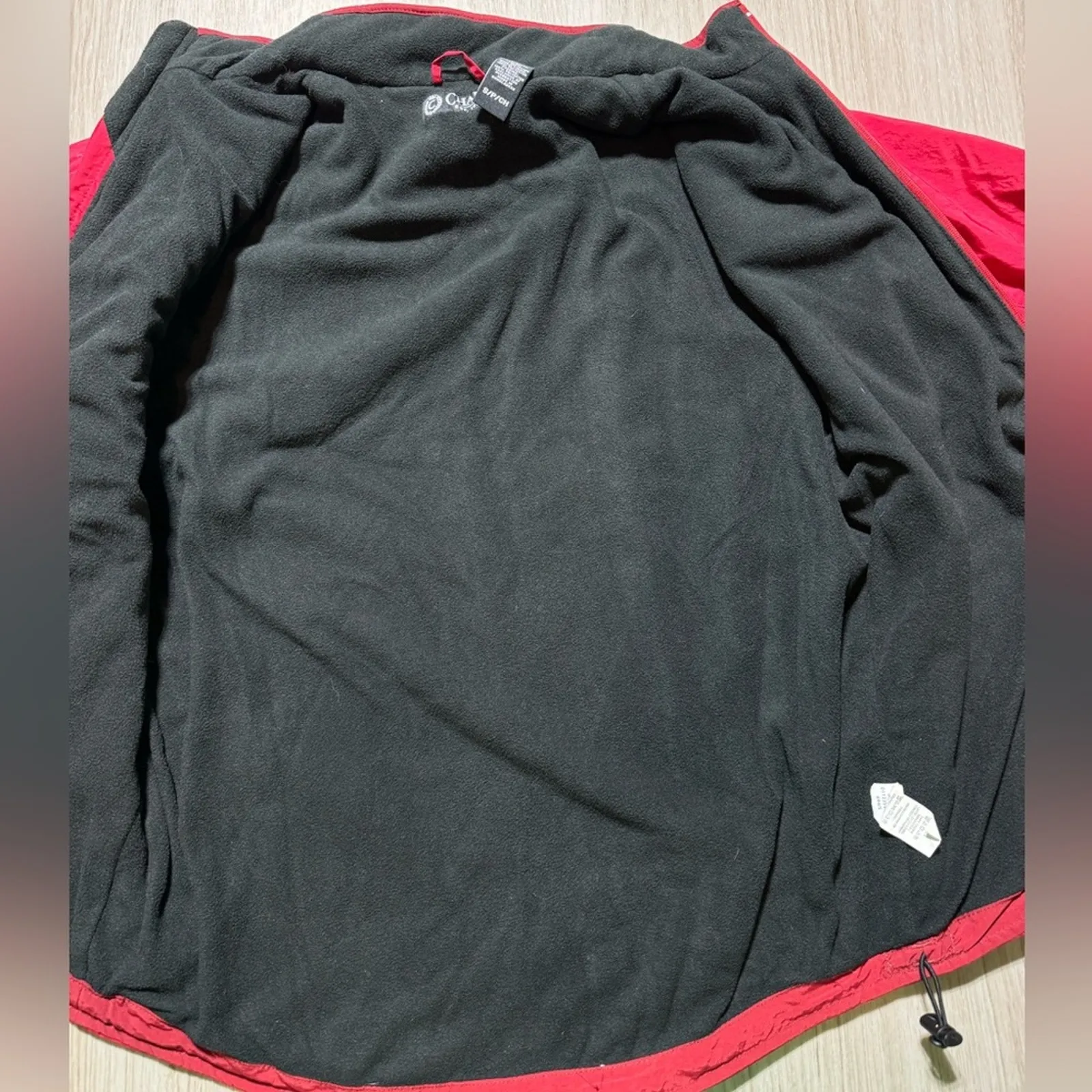 Ralph Lauren Chaps Women’s Jacket‎ Size Small Red Zip Up Nylon and Polyester - Image 5