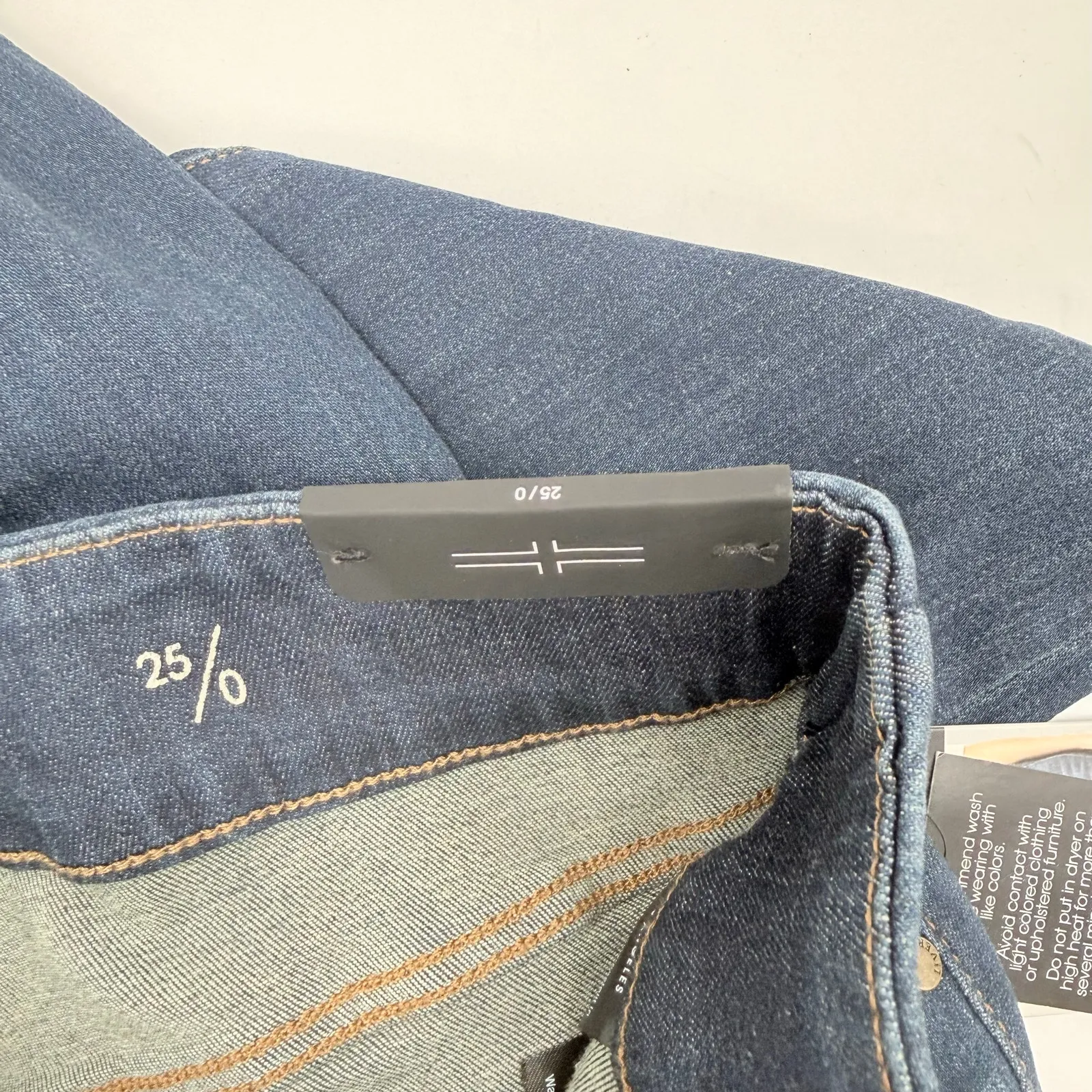 Liverpool Jeans Size 25/0 NWT The Slim Denim Slim Pull On Stretch Griffith Dark - Image 8