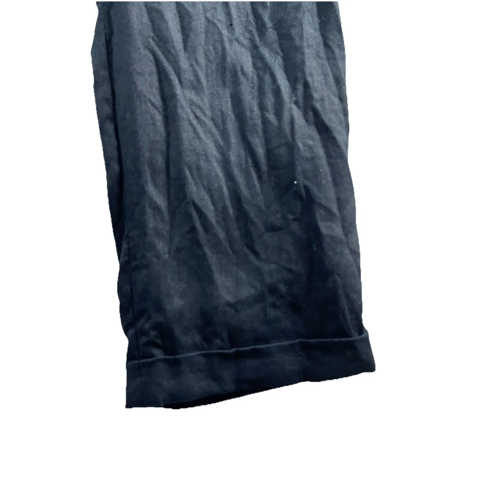 Lauren Ralph Lauren Petite Linen Pants  Size 8P Black Pleated Preppy Work - Image 7