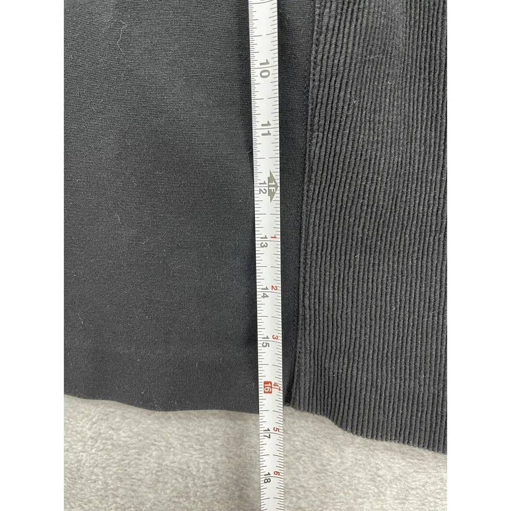 Madewell Women's Pull On Skirt Solid Black Mesh Hips Size Medium Cotton Blend - Image 7