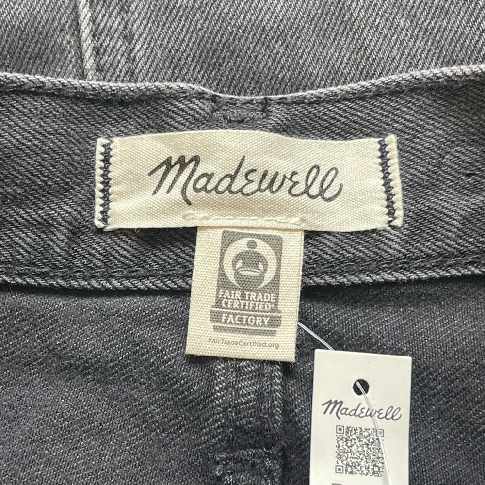 Madewell  Women’s Rigid Denim High-Waist Straight Mini Skirt Size 25 Black - Image 10