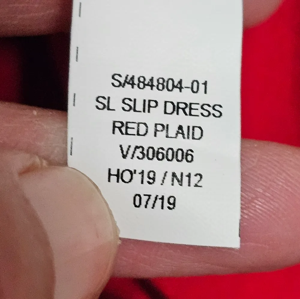 Old Navy Red & Black Plaid Sleeveless Slip Dress Slip Dress Size Medium - Image 8