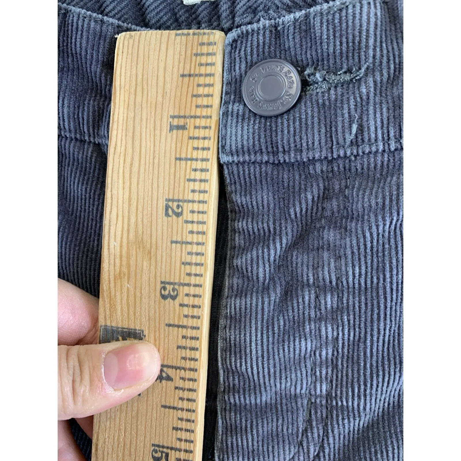 St John’s Bay Women’s Corduroy Pants Straight Fit Bootcut Gray Size 6 P - Image 7