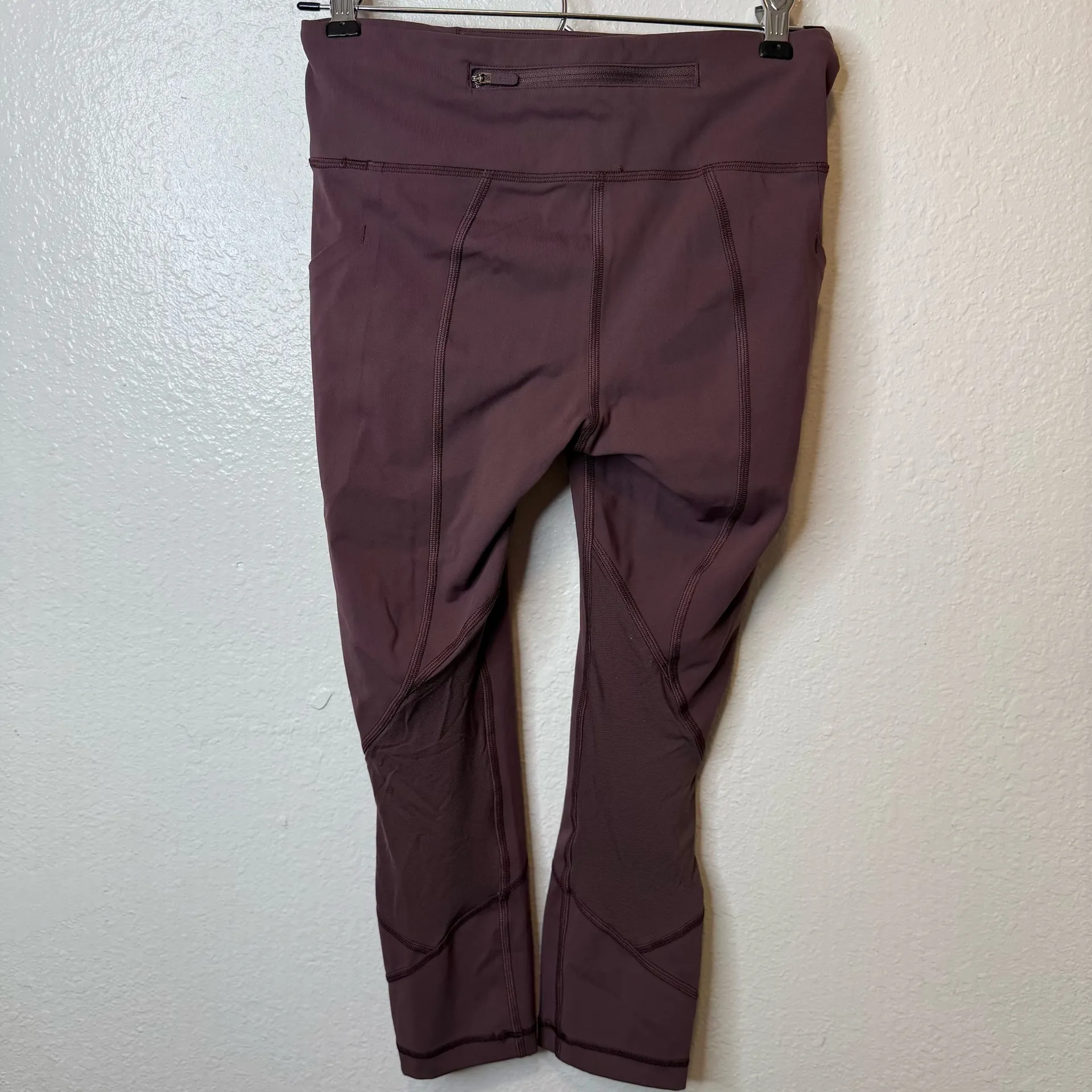 Lululemon Pace Rival Crop 22” Leggings Cherry Cola Size 4 - Image 6