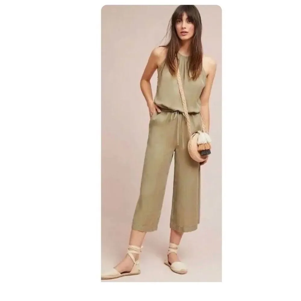 ✨Cloth And Stone Pink Halter Jumpsuit Size M ANTHROPOLOGIE✨ - Image 3