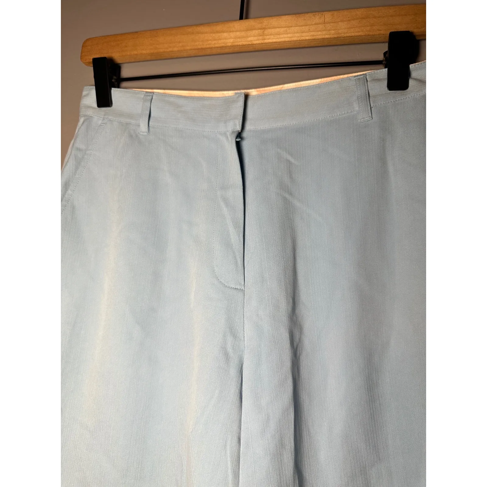 Tommy Bahama Silk Shorts‎ Women's Size 6 Blue High Waist Dressy Career - Image 3
