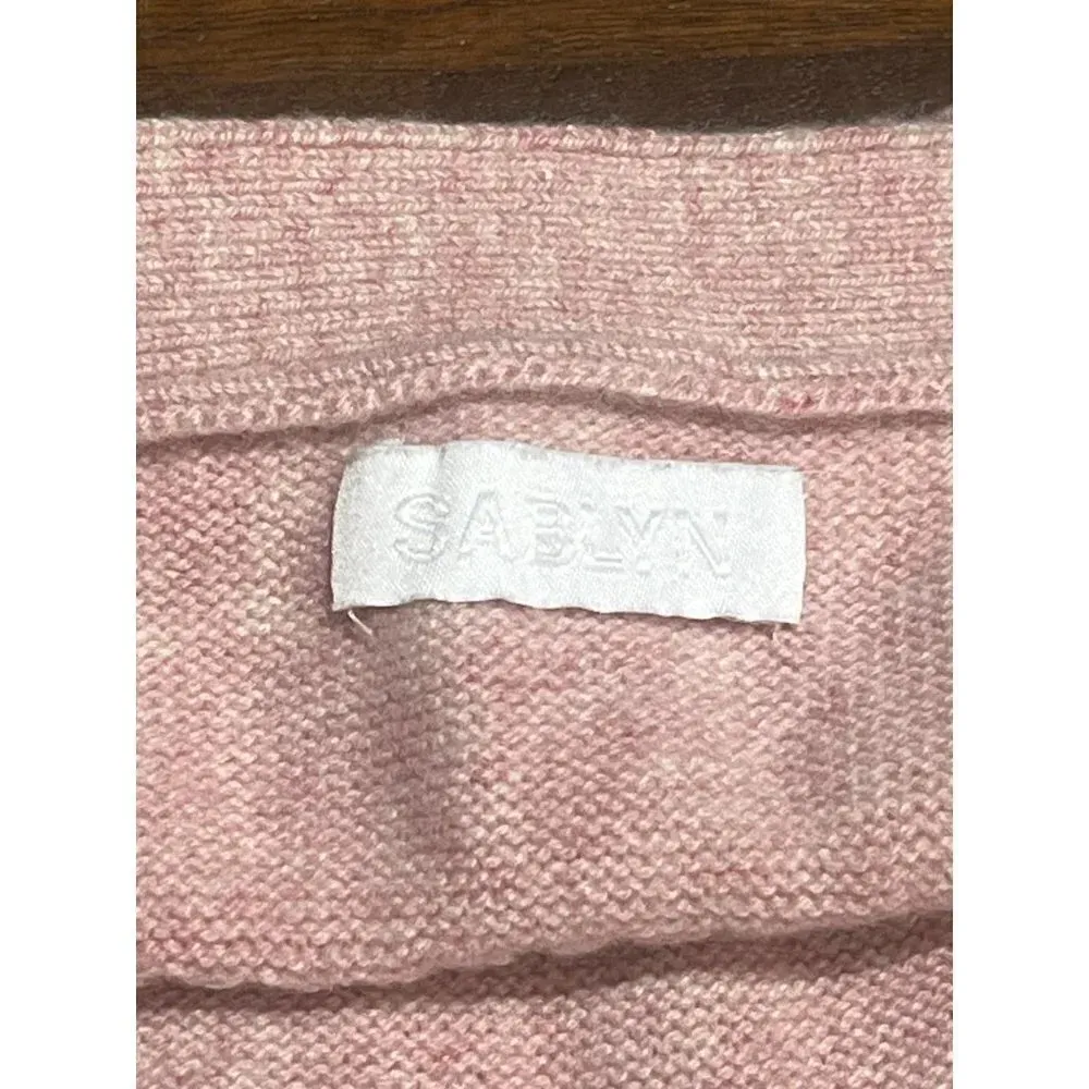 SABLYN Joyce Cashmere Ribbed Knit Top in Peony Pink XSmall New Mélange bralette Size XS - Image 8