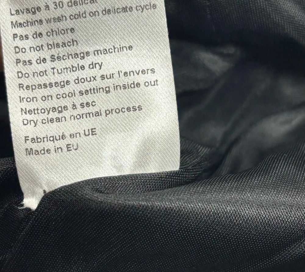 Rodika Zanian EU 36 US 6 / 8 Black Classic Formal Mini Pencil Skirt Professional - Image 9