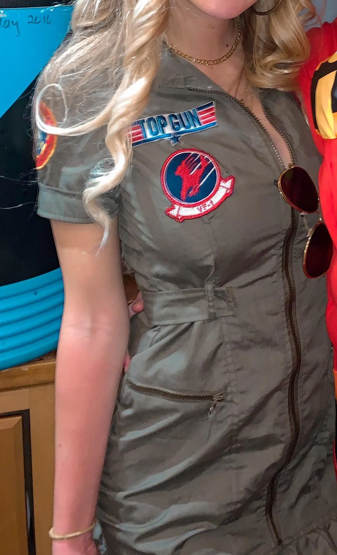 Top Gun Halloween Costume Green - Image 2