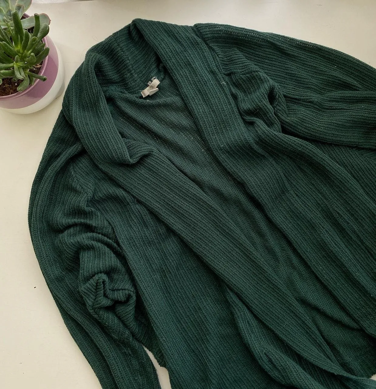UO  Green Wrap Cardigan - Image 2