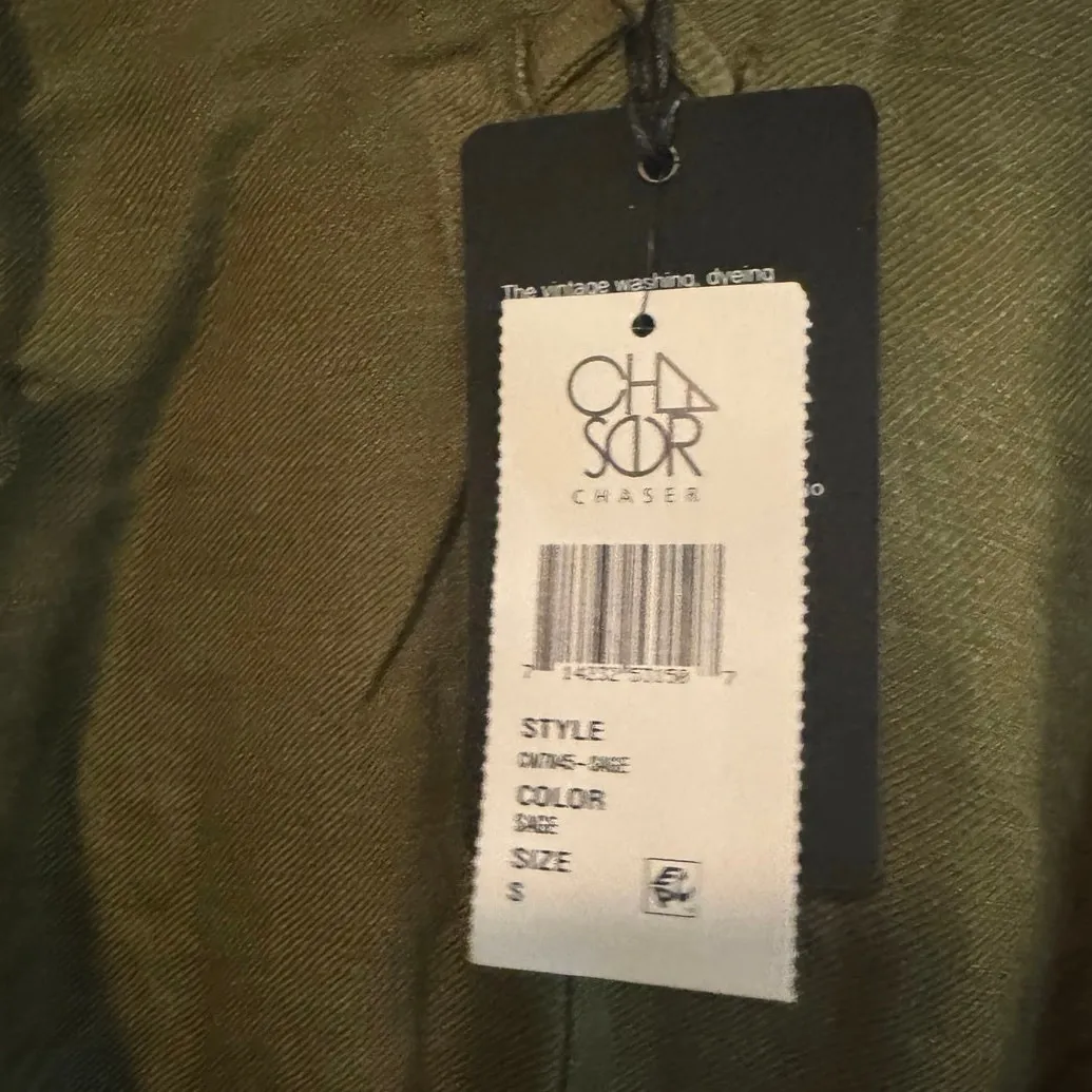 FLEETWOOD MAC Custom Linen Lace Up Dolman Hooded Tunic Size S New with Tag OOAK Green - Image 10