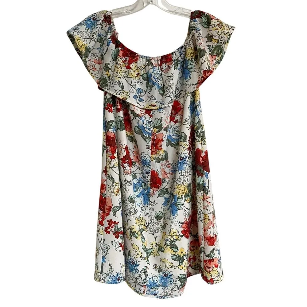Abercrombie & Fitch Women's Strapless Floral Off the Shoulder Romantic Dress - S - Image 2
