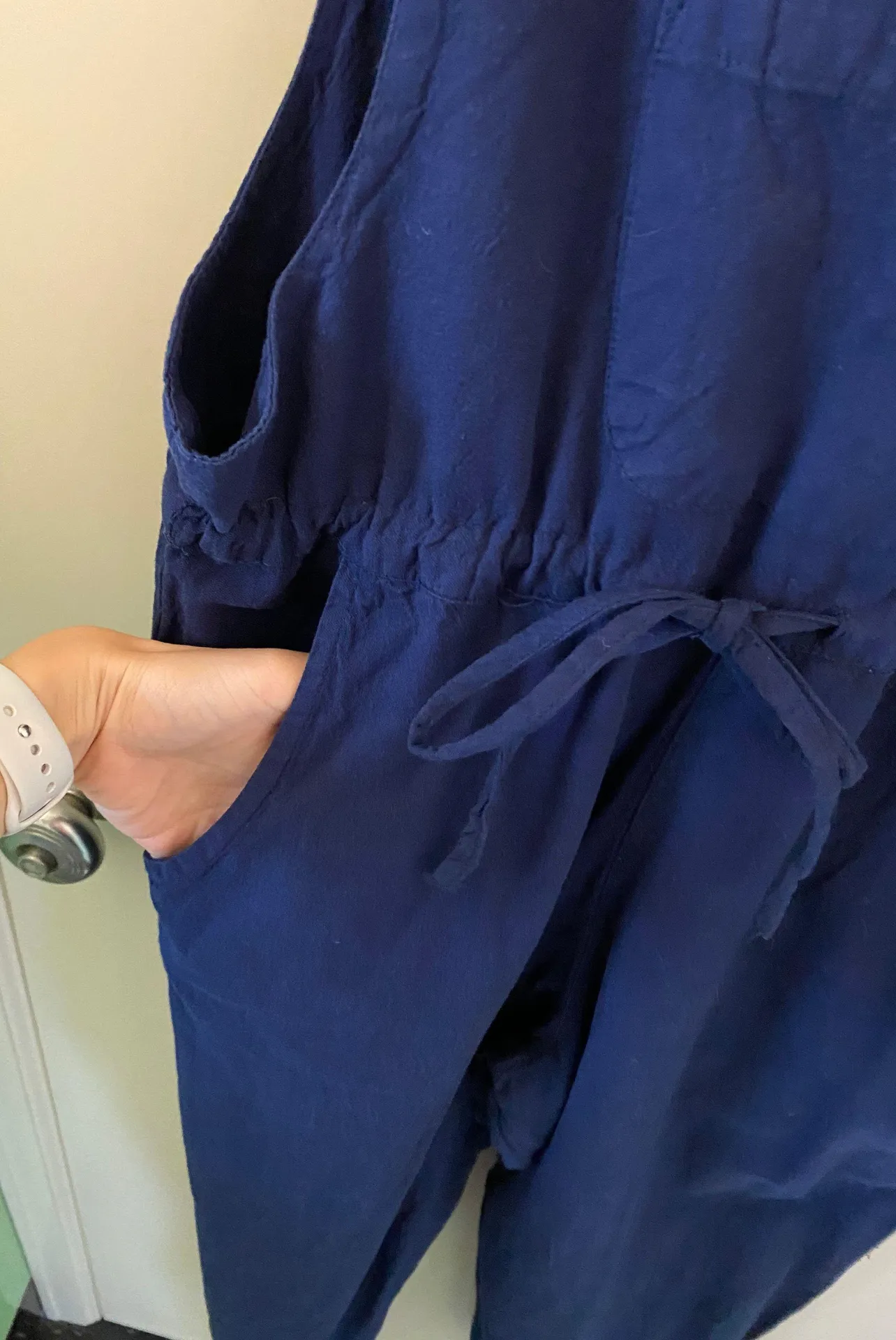 Earthbound Blue Overalls With Ties - Image 6