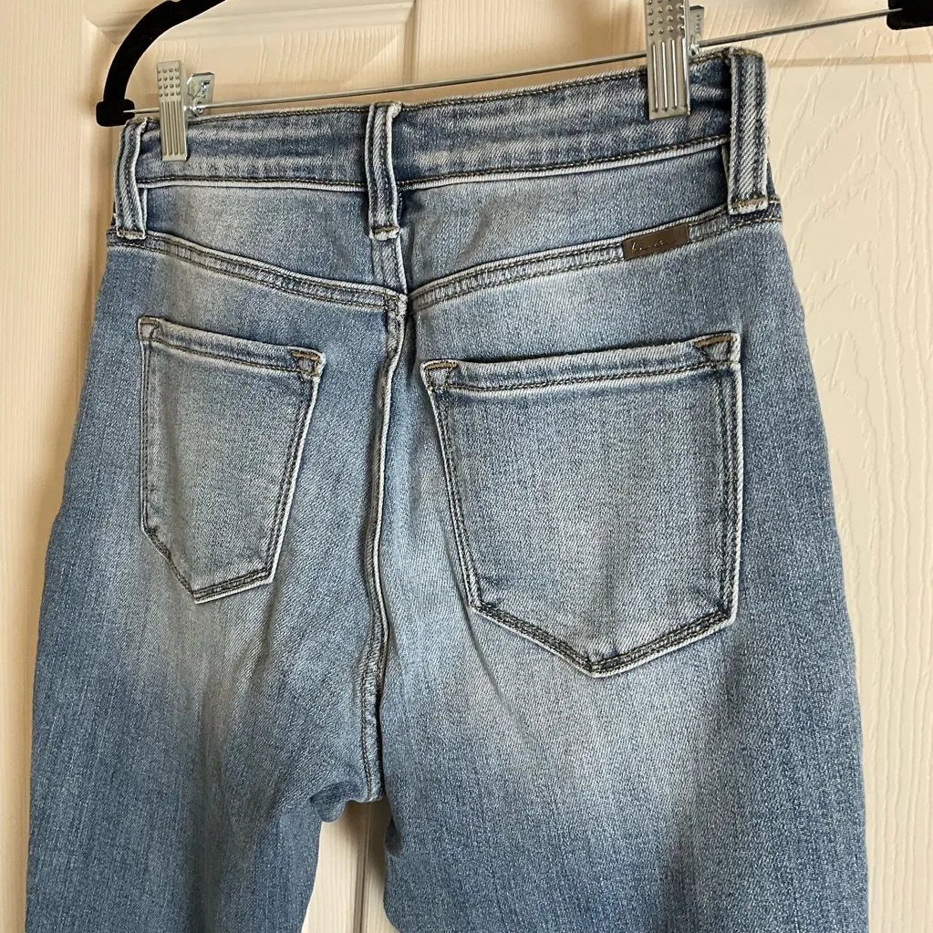 KanCan Women’s High Rise Cuffed Hem Ankle Skinny Jeans size 27 Blue - Image 7