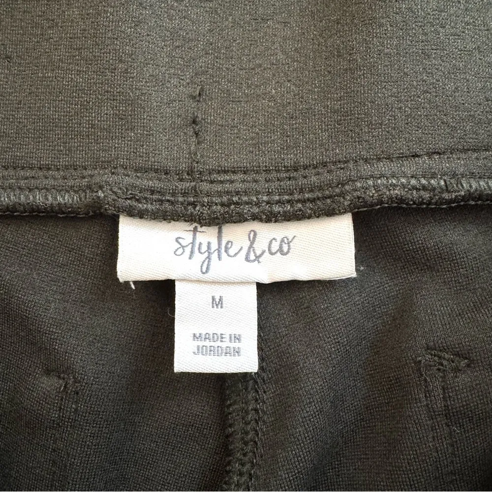 STYLE & CO forest green pull on leggings, size M Size M - Image 6