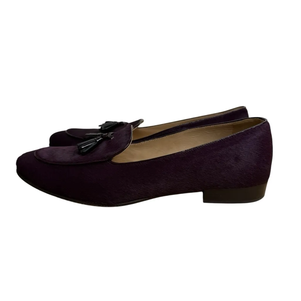 J. Crew Biella Tassel Loafers Deep Aubergine Sz 9 - Image 5