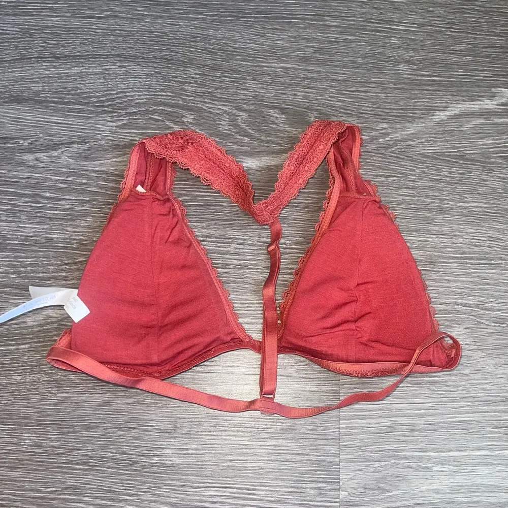 Red Halter Lace Bralette - Image 2