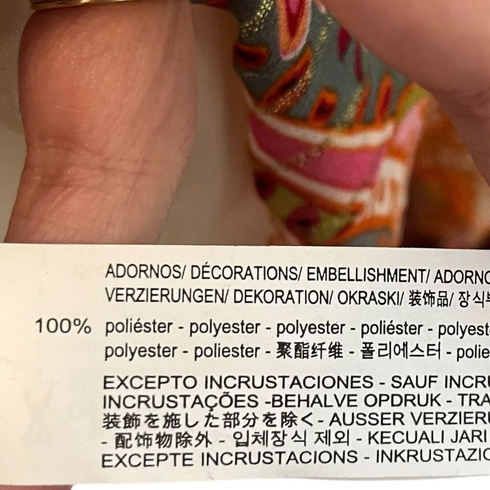 Zara Short Printed Dress Multi Orange Bloggers Favorite 7521/049 New Womens XS - Image 7