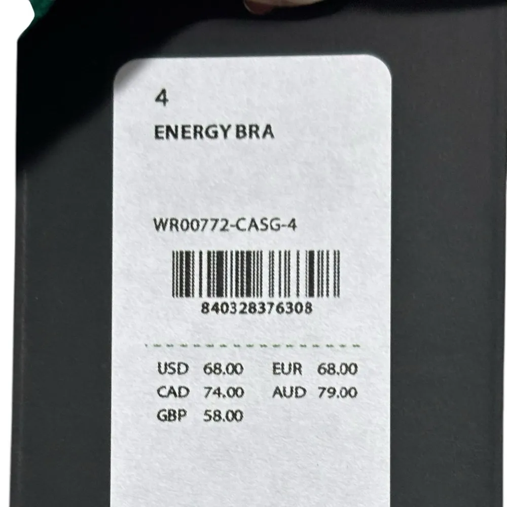 Lululemon Energy Bra Medium Support, B–D Cups green size 4 NWT - Image 7