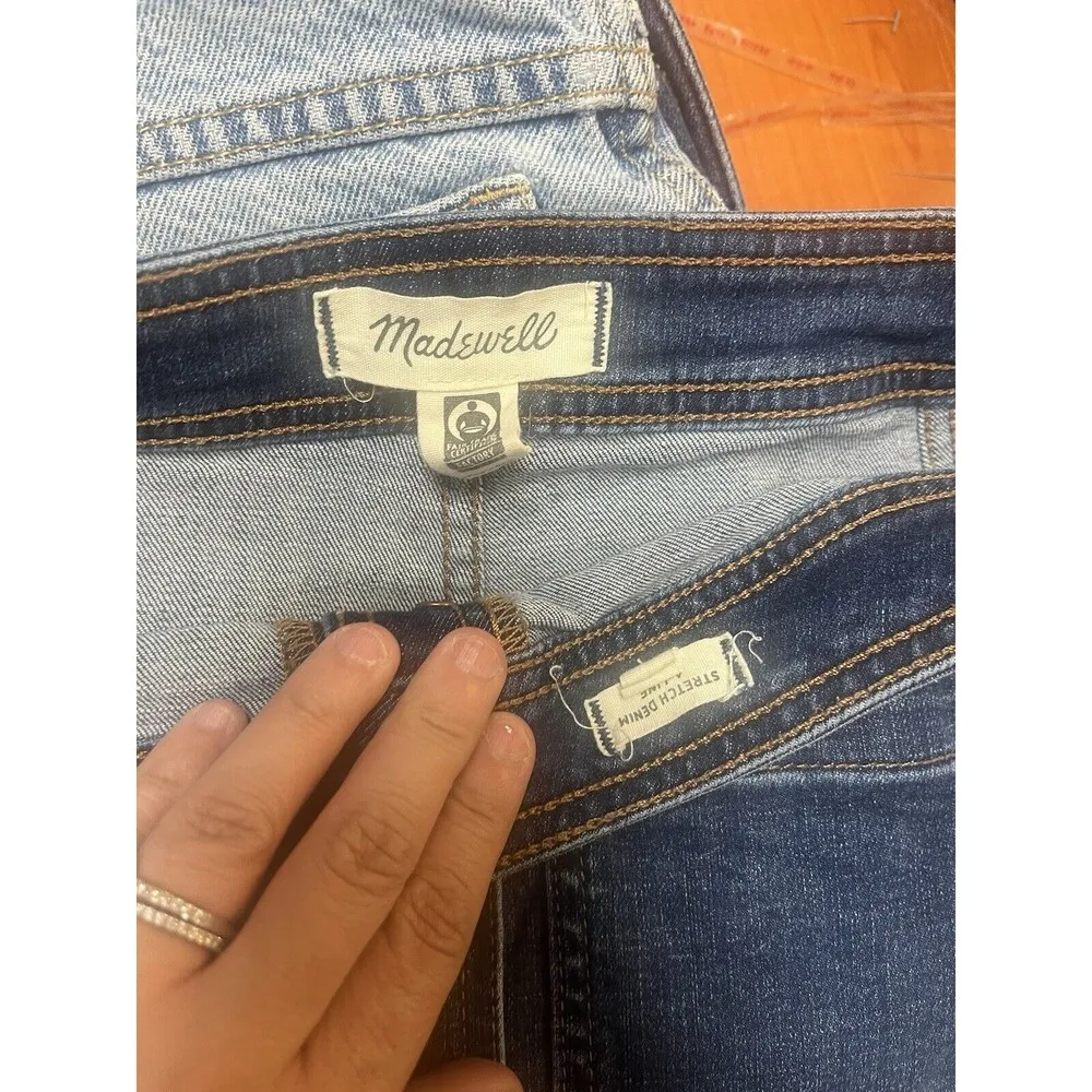 Madewell Stretch Denim A-Line Mini Skirt in Salisbury Wash Patch Pocket Edition - Image 10