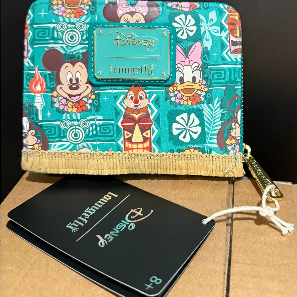 Loungefly Disney Mickey and Friends Tiki Wallet - Grotto Treasures Exclusive NWT - Image 1