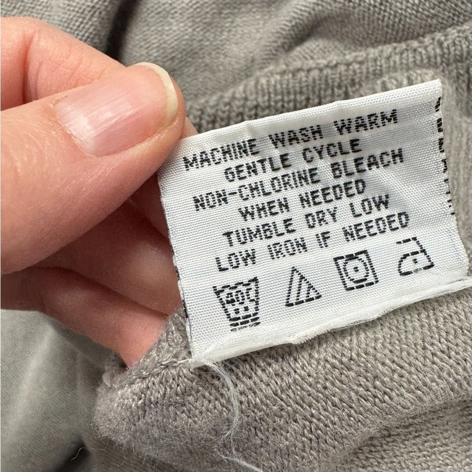 Pamela McCoy Grey Ruffled Wrap Shawl Womens OS Cardigan Sweater Cozy Warm Preppy Gray Size L - Image 9