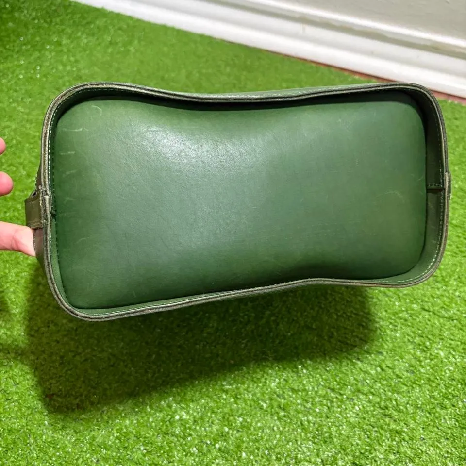 Ameri Leather Womens Kelly Green Basket Woven Shoulder Bag Crossbody Boho - Image 3