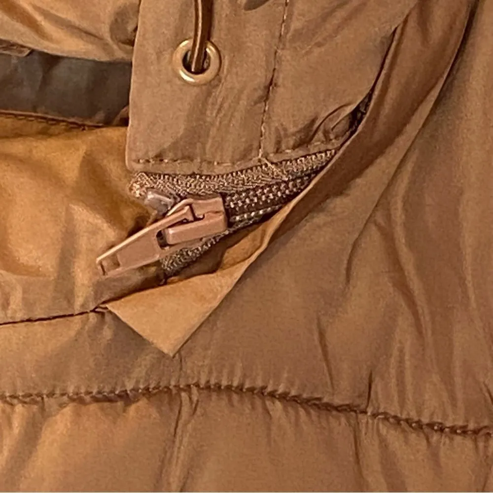 Sebby  Puffer Coat Jacket Brown Medium - Image 8