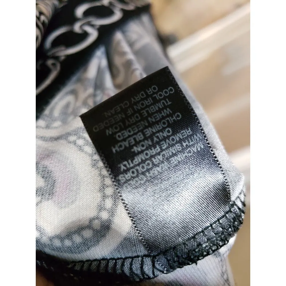 White House Black Market Dress Women L Multicolor Paisley Stretch - Image 9