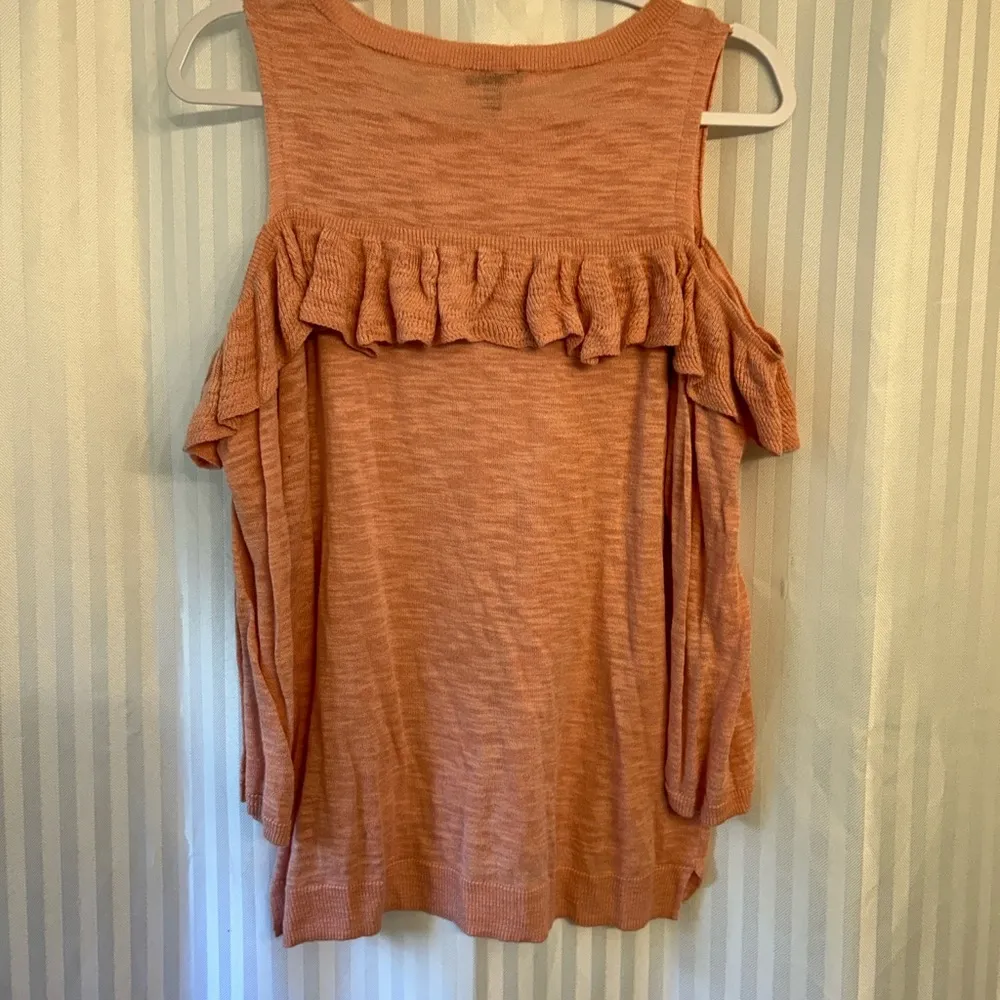 Express Cold Shoulder Ruffle Sweater - Image 5