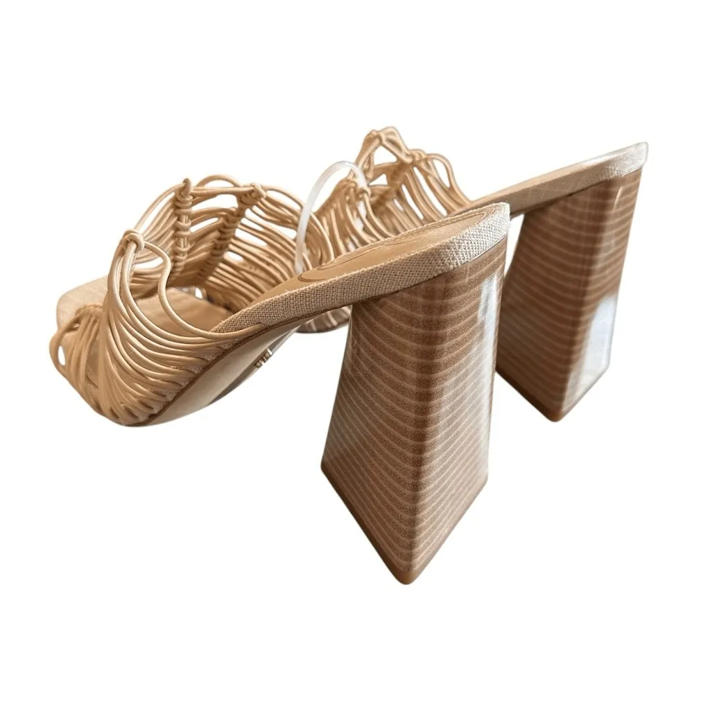 NWT Sam Edelman Laurette Almond Lattice Square Toe Block Heel Sandals - Image 8