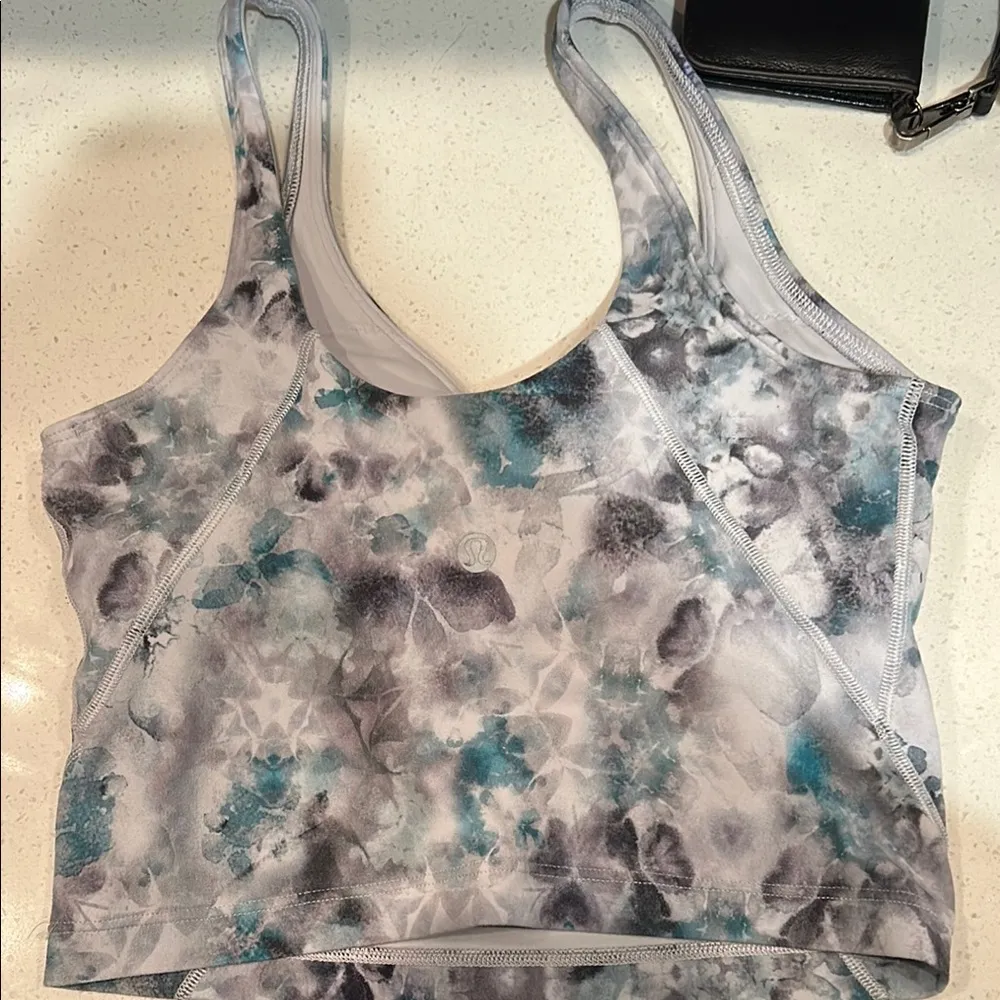 Lulu lemon floral print bra top - Image 3