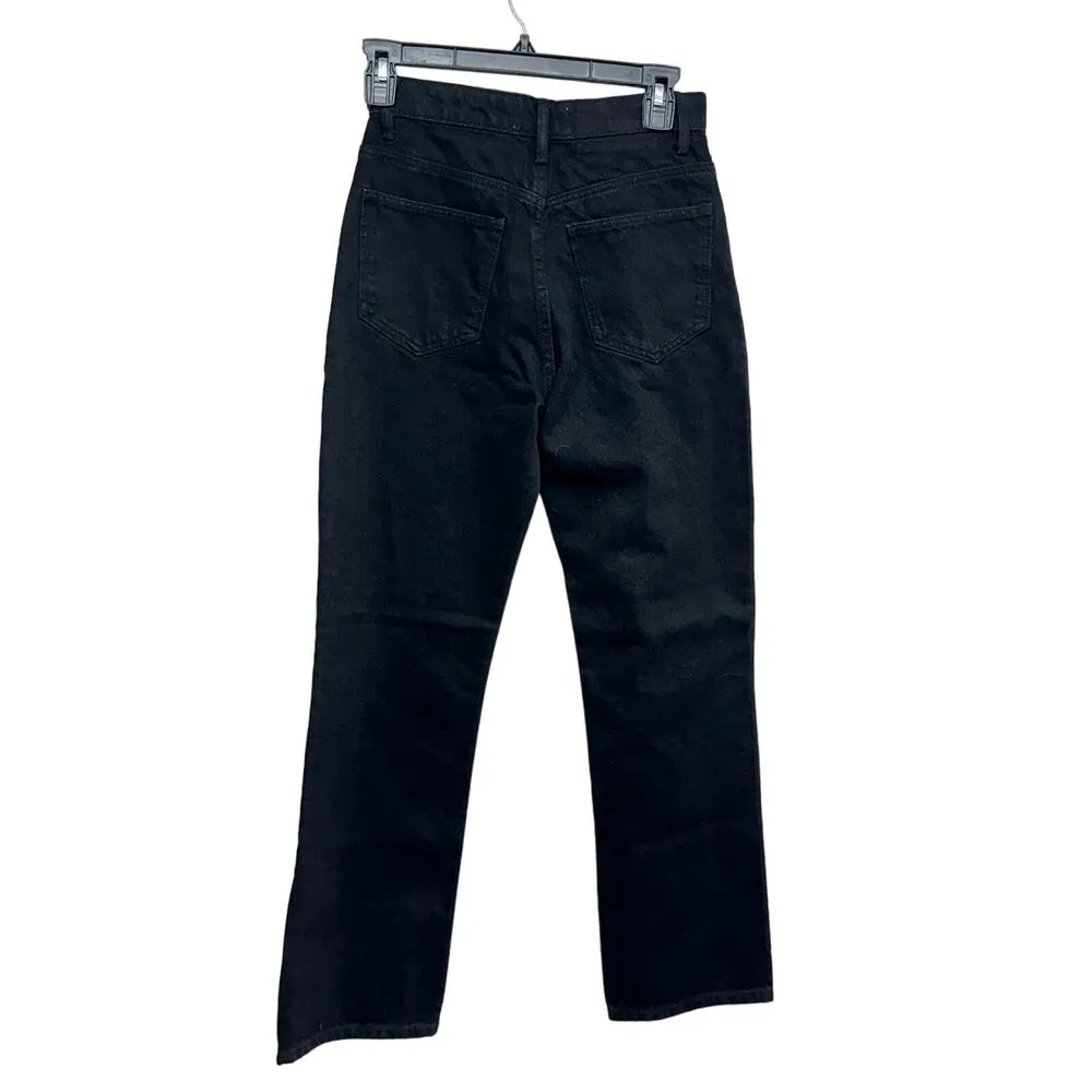 Zara Women Wide Leg High Waisted Black Jeans Size 2 - Image 3