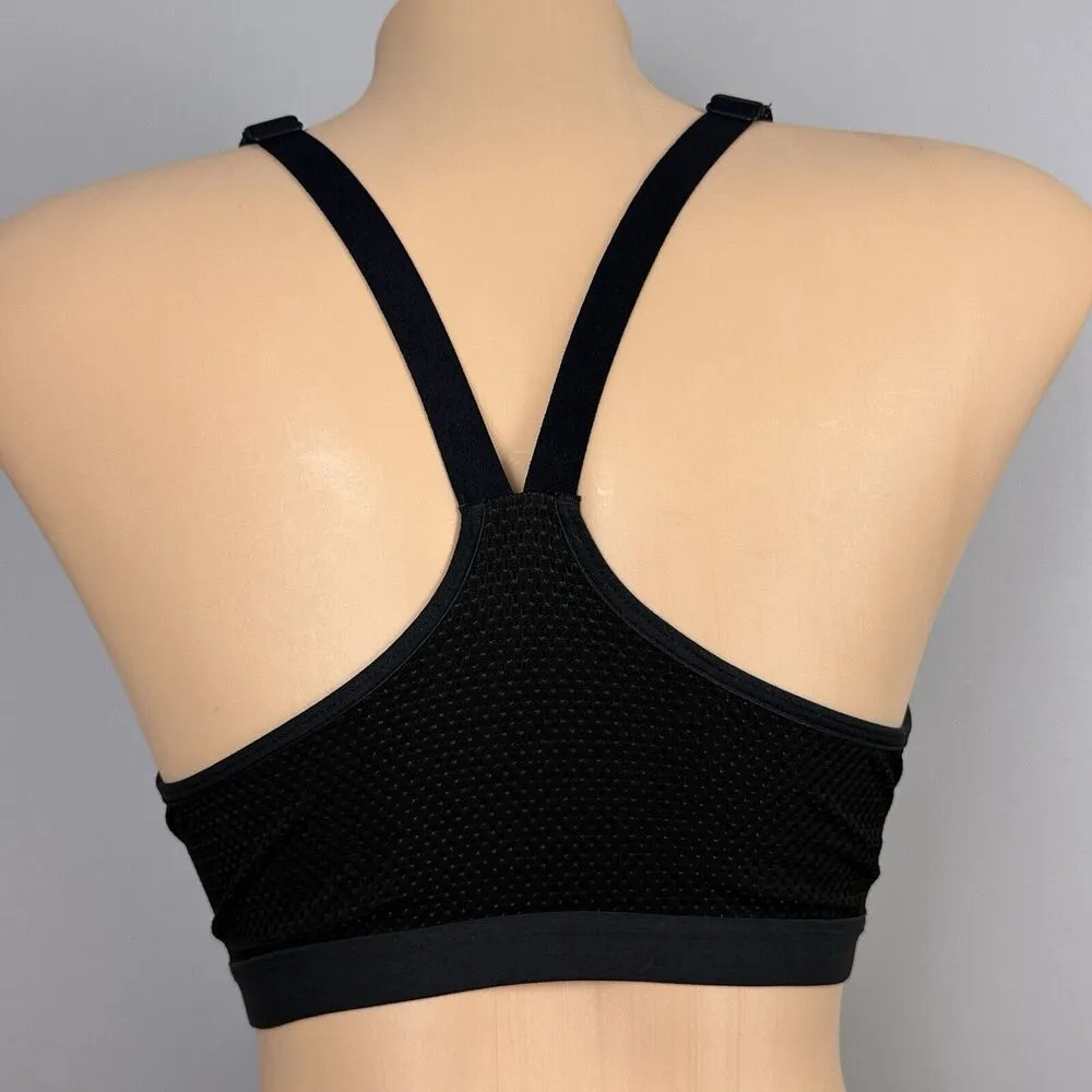 Victoria's Secret VSX Sport Sports Bra Size 34D Faux Leather Underwire Layered - Image 6