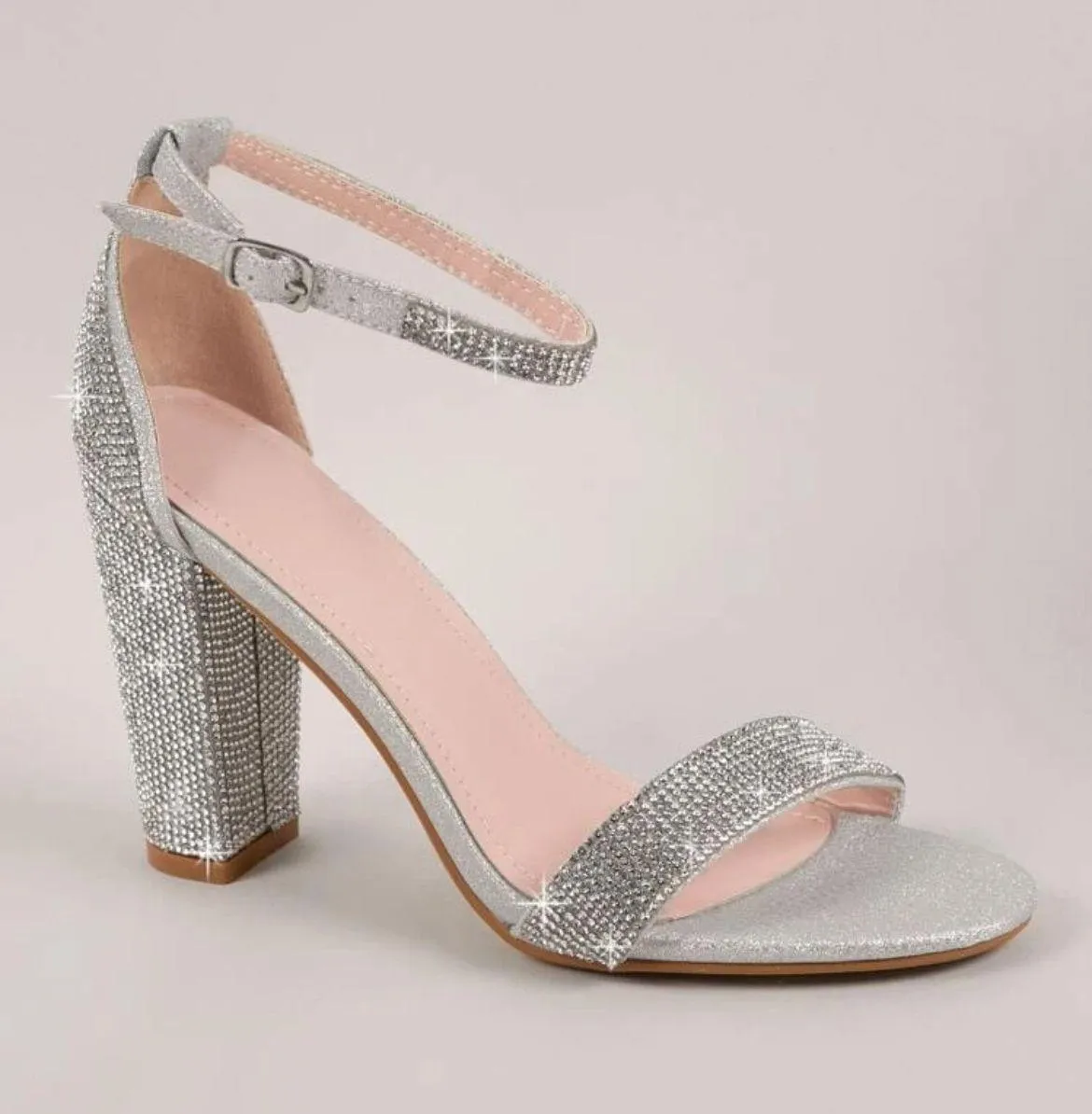 Silver Sparkly Heels - Image 2