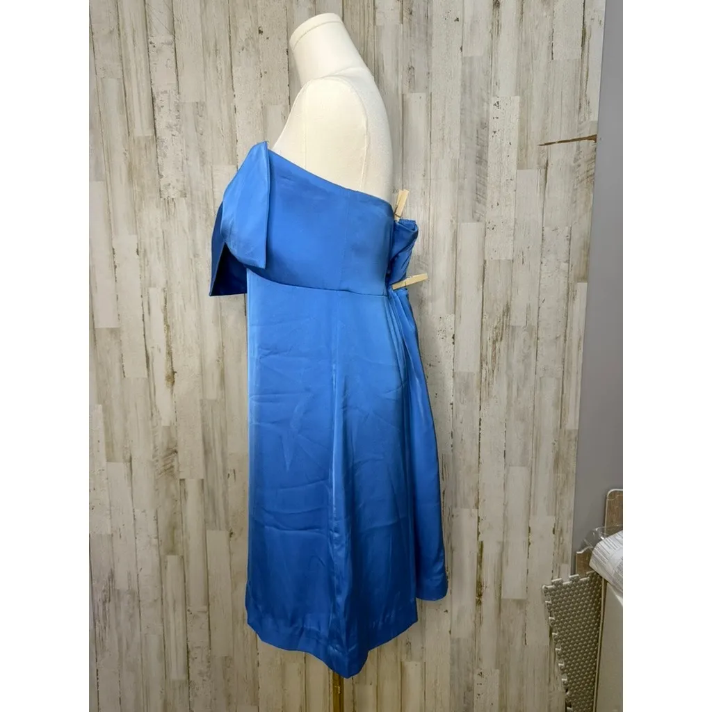 NWT Lilly Pulitzer Women's‎ Carlynn Strapless Bow Satin Dress Blue Size 16 - Image 3