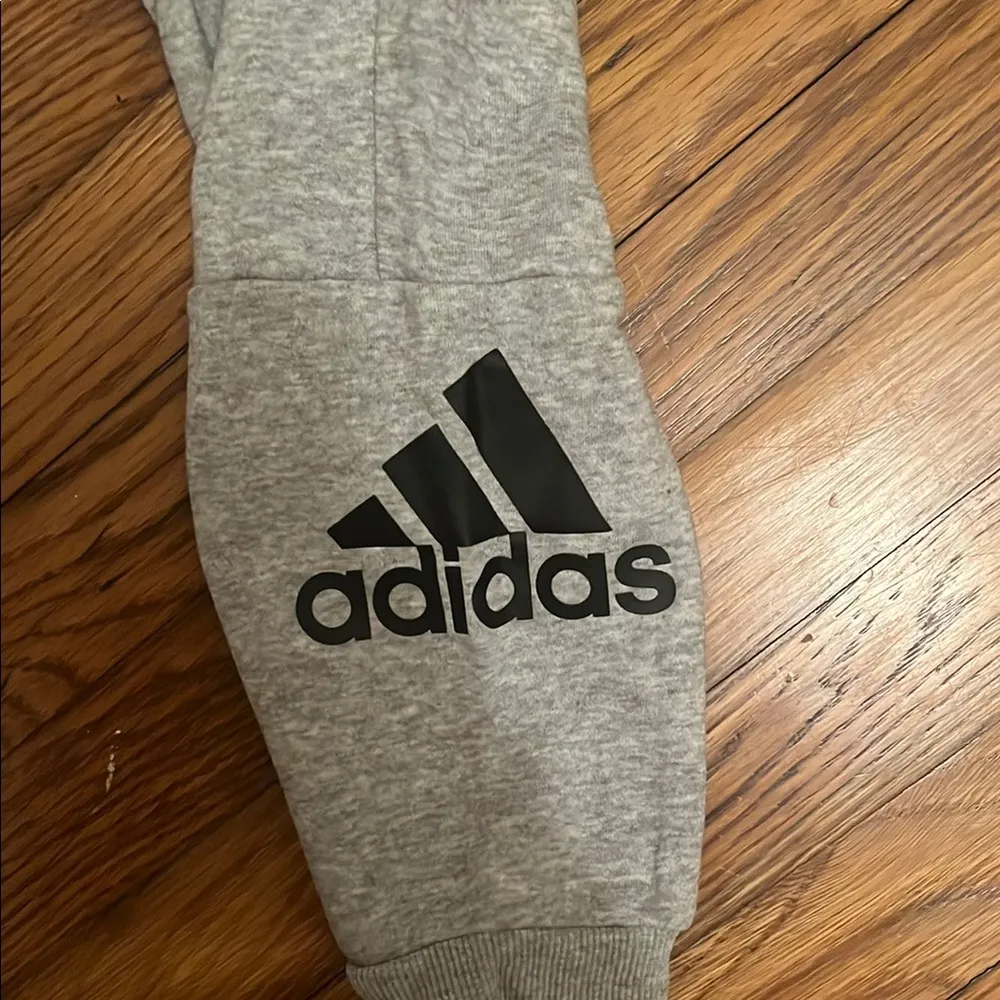 Adidas Gray Jogger Pants - Image 4