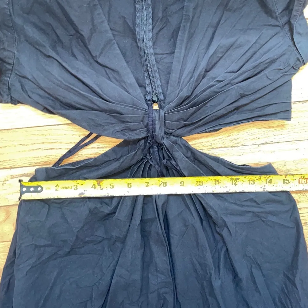 A.L.C. Alexandria Cotton black cutout Midi Dress size 8 - Image 4