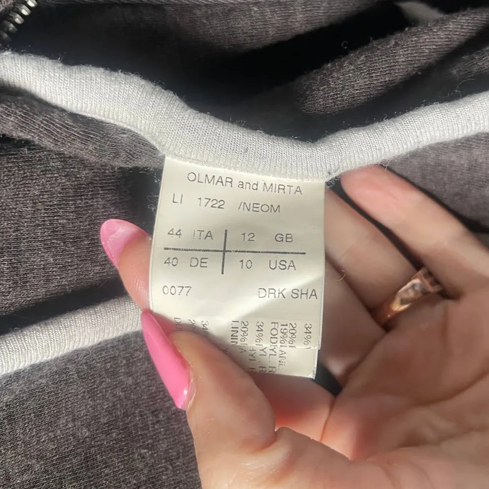 Rick Owens Lilies x Olmar and Mirta Viscose Wool Jacket Horizontal Zipper RARE Brown Size undefined - Image 6