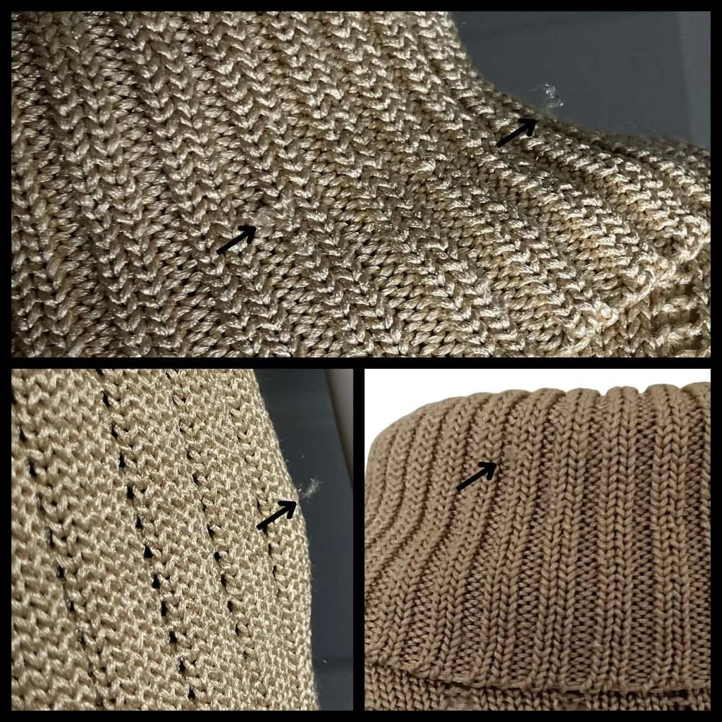 Vintage 90s Silk Blend Gold Turtleneck Short Sleeve Sweater. S/M. Minimalist - Image 10